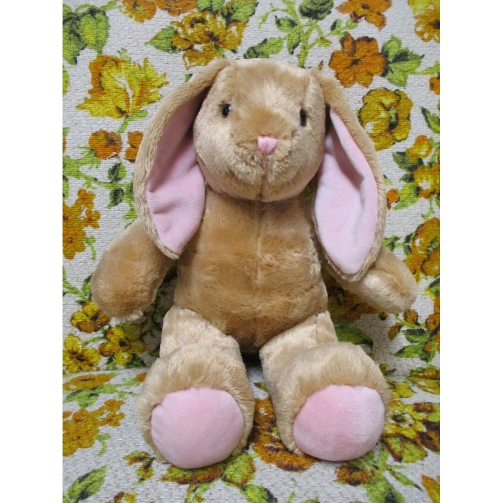BABW Build A Bear Workshop Tan Bunny Rabbit Plush Stuffed Animal Easter 15"